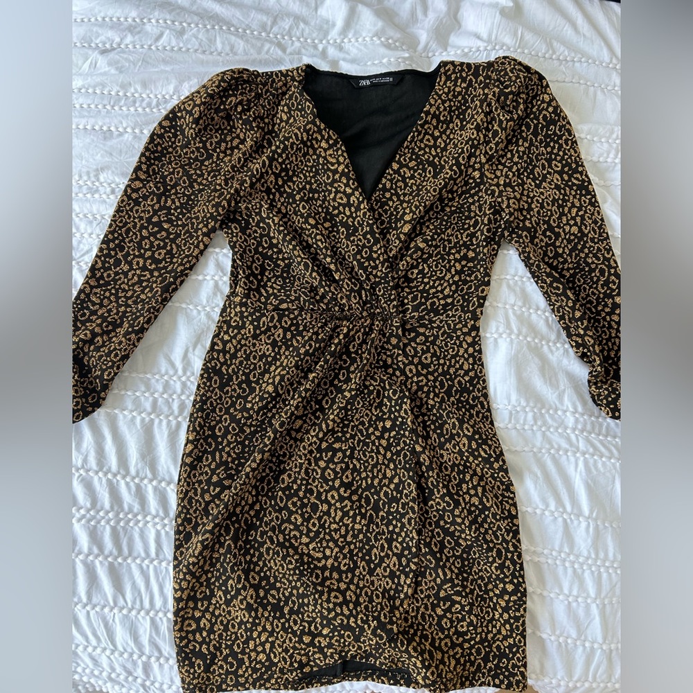 Gold Zara Dress